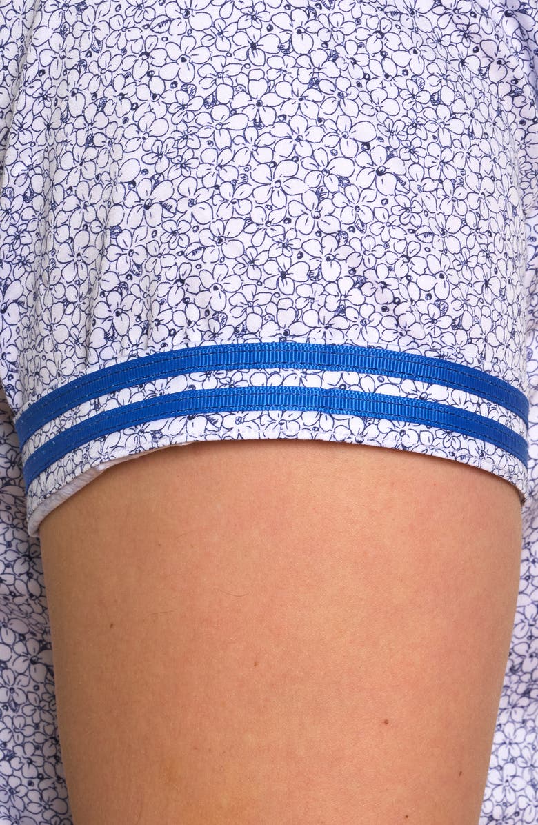 Robert Graham Bellflowers Floral Short Sleeve Button-Up Shirt, Alternate, color, 