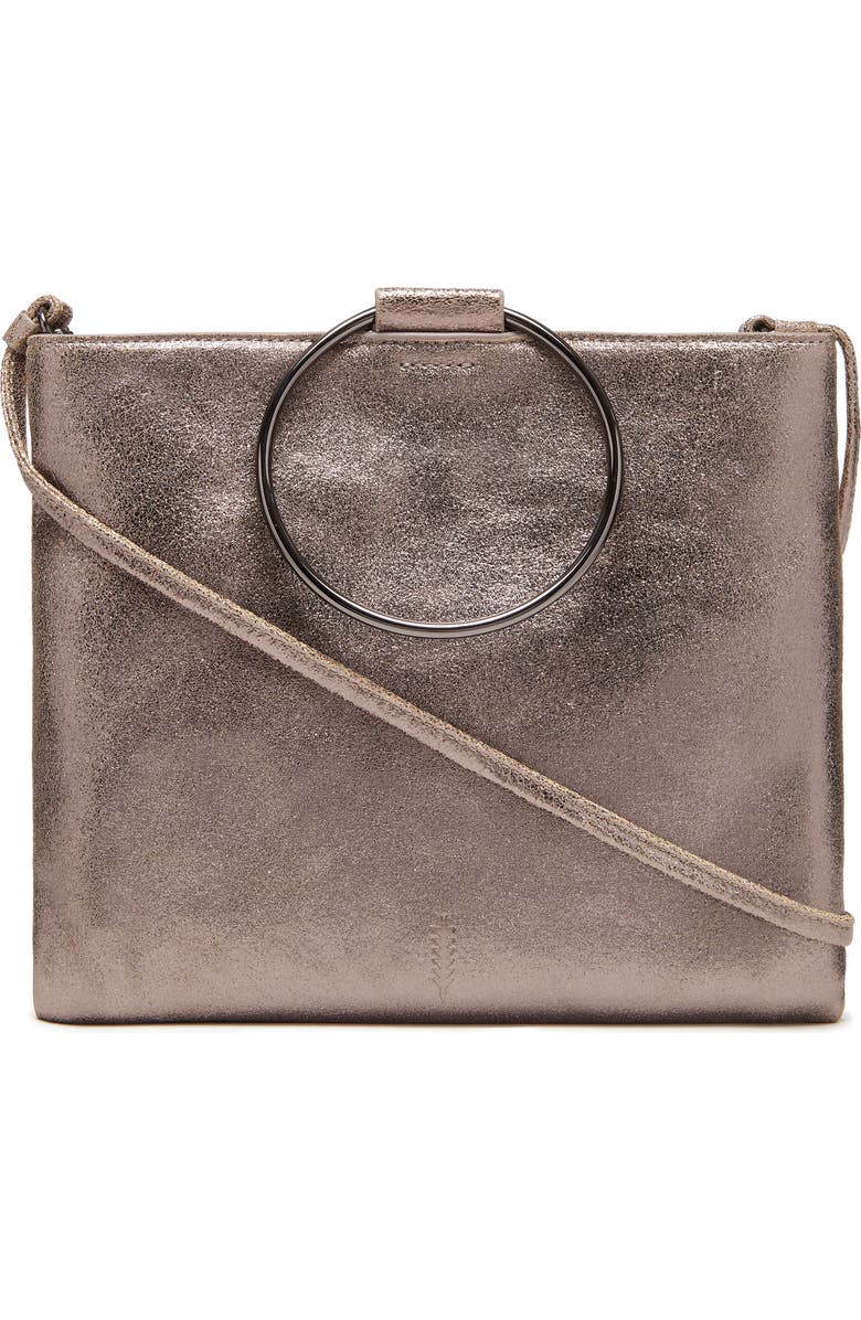 Thacker Le Pouch Leather Ring Handle Crossbody Bag, Alternate, color,
