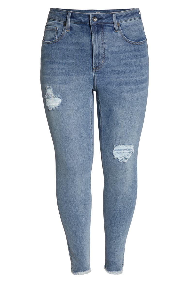 Perfect Vintage Core Ripped High Waist Skinny Jeans, Alternate, color, HARVEY