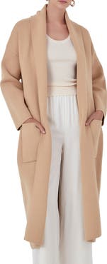 Endless Rose Longline Tie Belt Cardigan