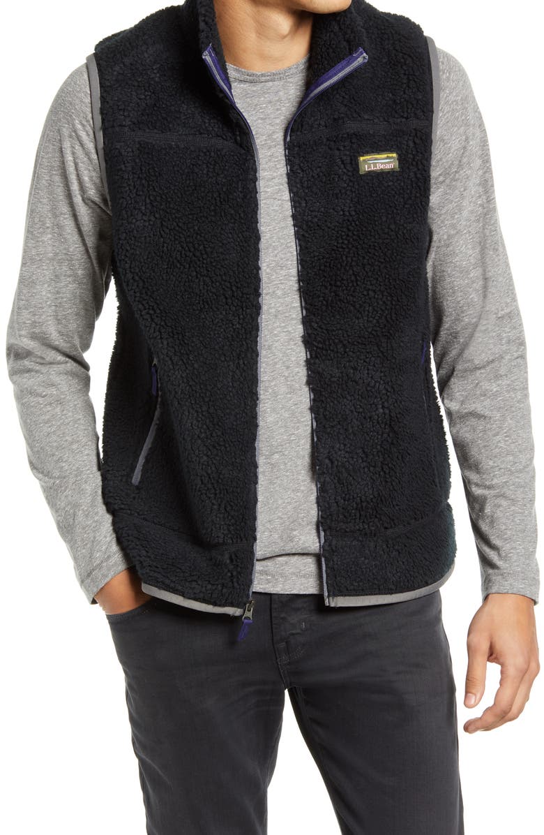 L.L.Bean Mountain Pile Fleece Vest, Main, color, 