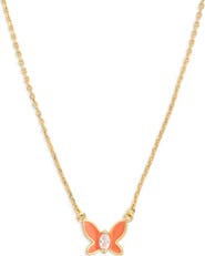 Kate Spade New York social butterfly pendant necklace