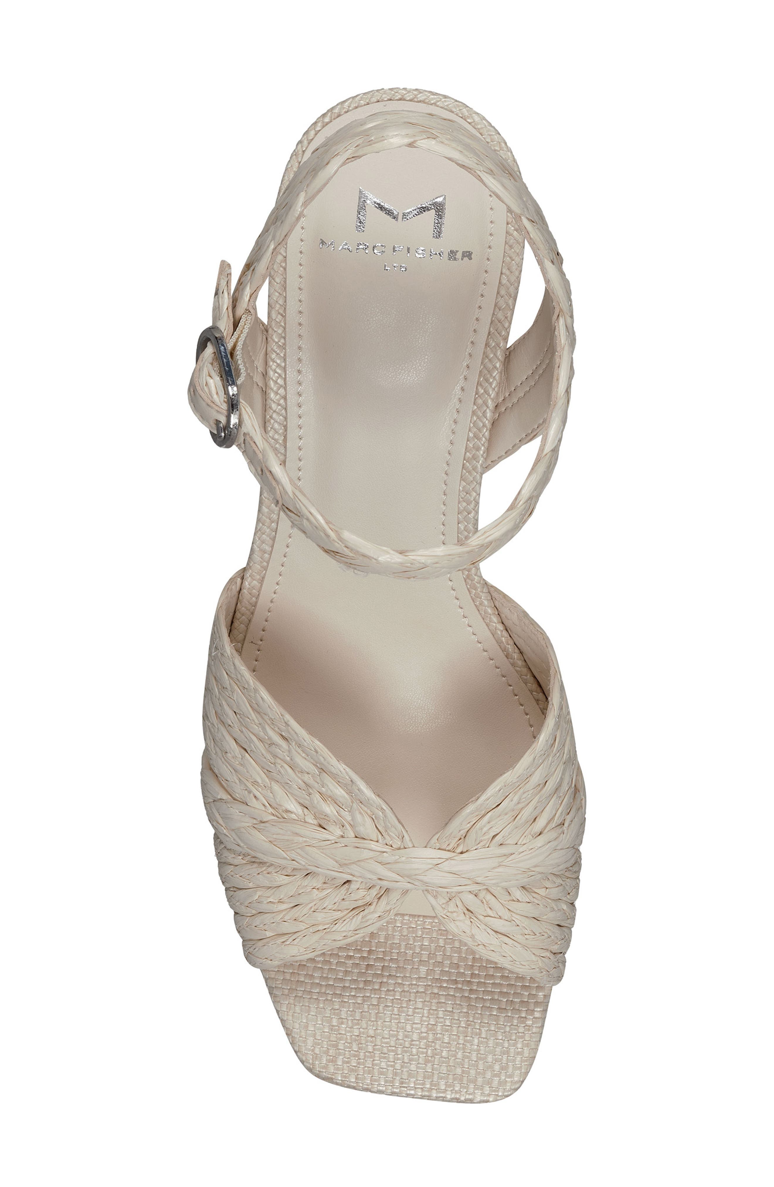 Chela Platform Raffia Sandal, Alternate, color, LIGHT NATURAL