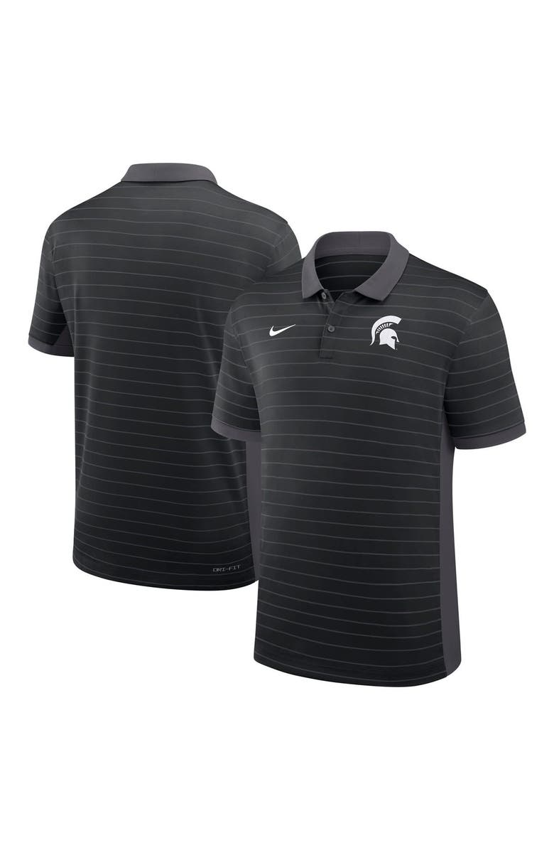 Nike Men's Nike Black Michigan State Spartans 2025 Early Season Coaches Sideline Victory Stripe Performance Polo, Main, color, Black