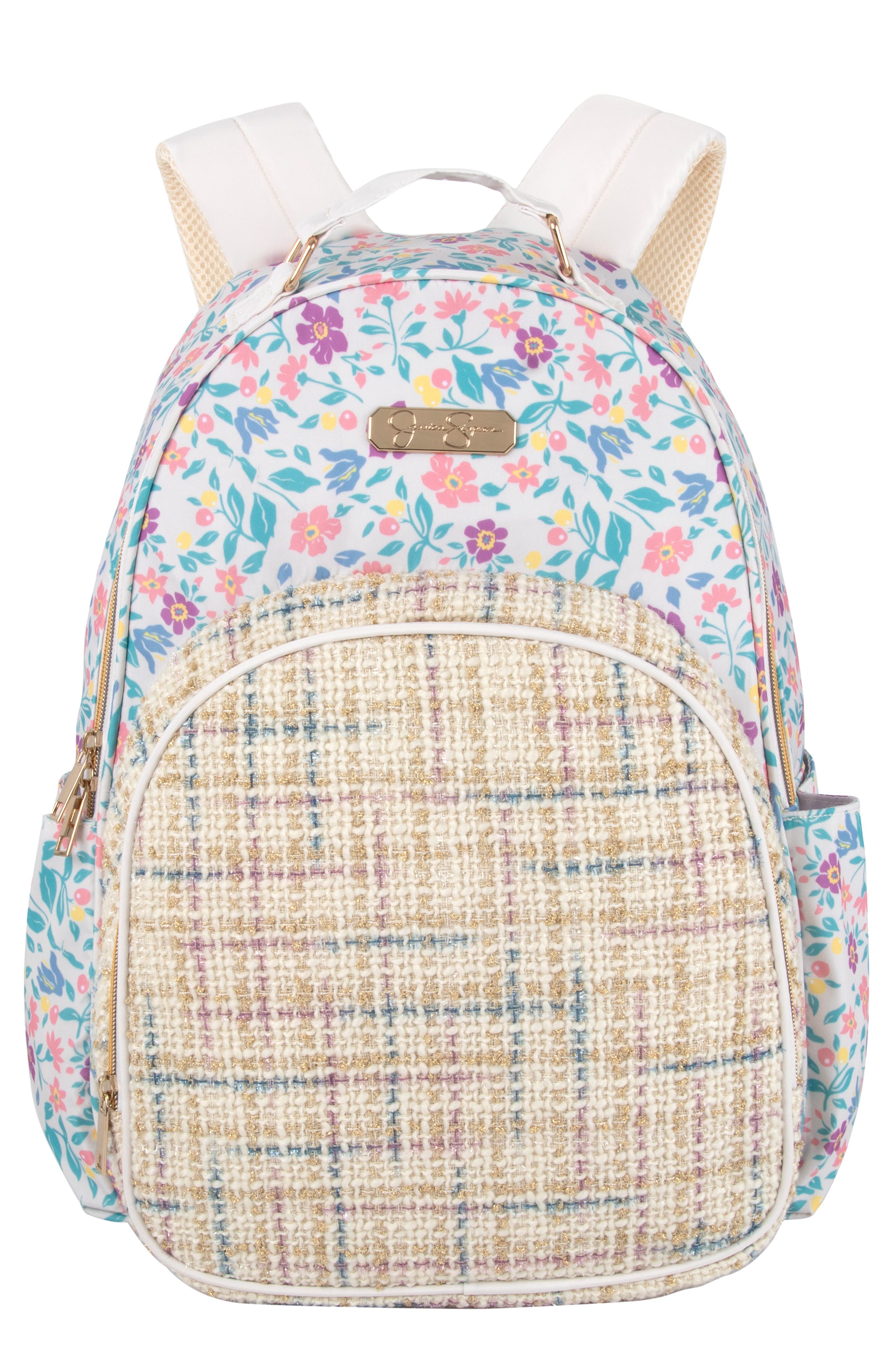 Jessica Simpson Kids' Floral Tweed Backpack