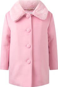 Rachel Riley Faux Fur Collar Coat
