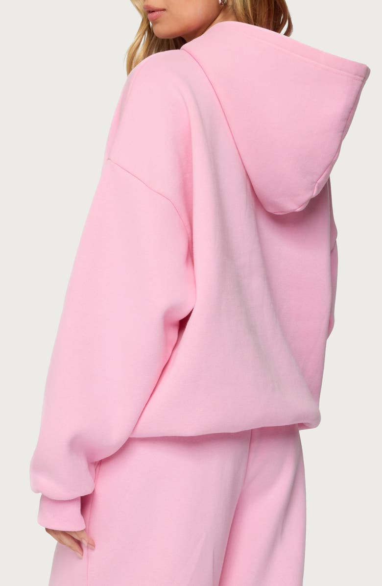 EDIKTED Totally Edikted Hoodie, Alternate, color, Pink