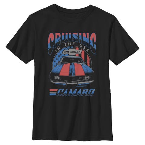 Boy's General Motors Camaro Cruising in the USA  Graphic T-Shirt