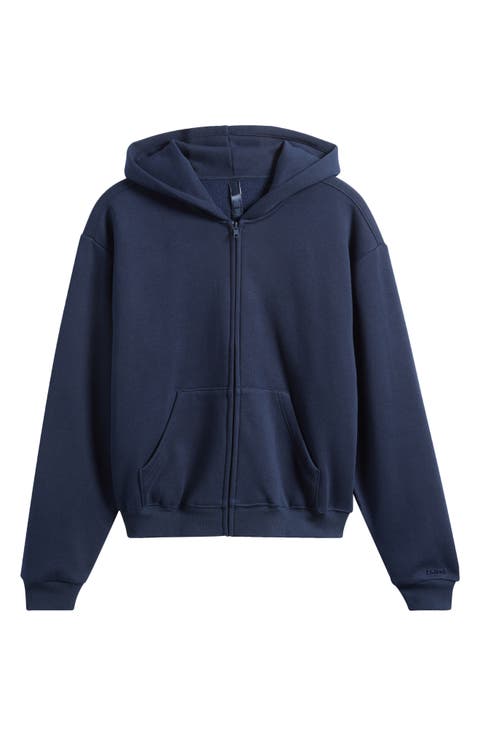 Cotton Blend Fleece Classic Zip Hoodie