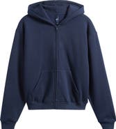 SKIMS Cotton Blend Fleece Classic Zip Hoodie