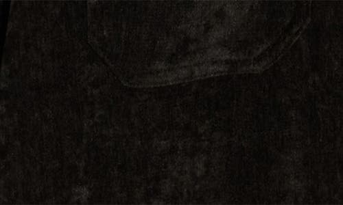 Vintage 1946 Chenille Shirt Jacket In Black