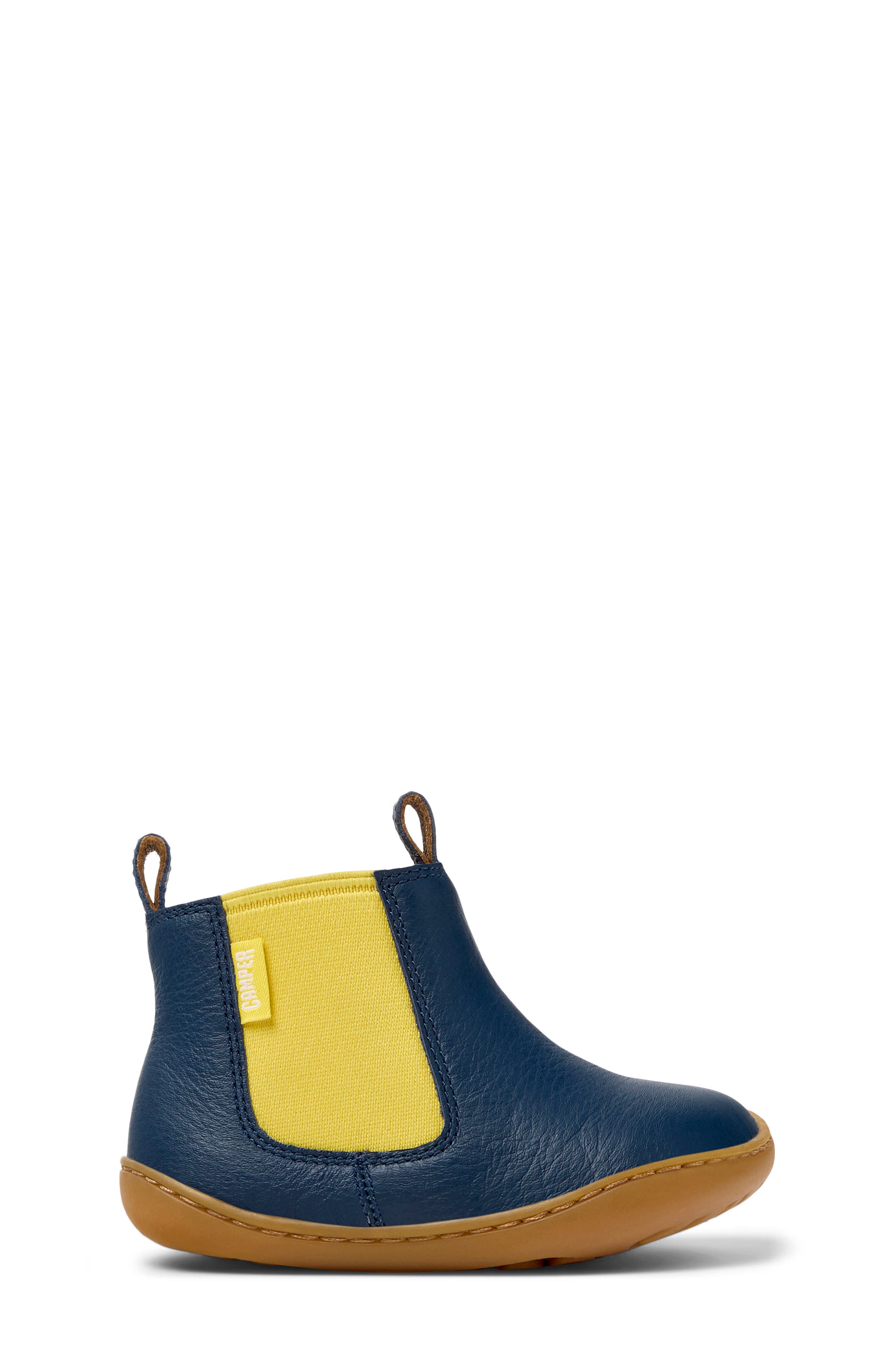 Camper Kids' Peu Cami First Walker Chelsea Boot, Alternate, color, Dark Blue