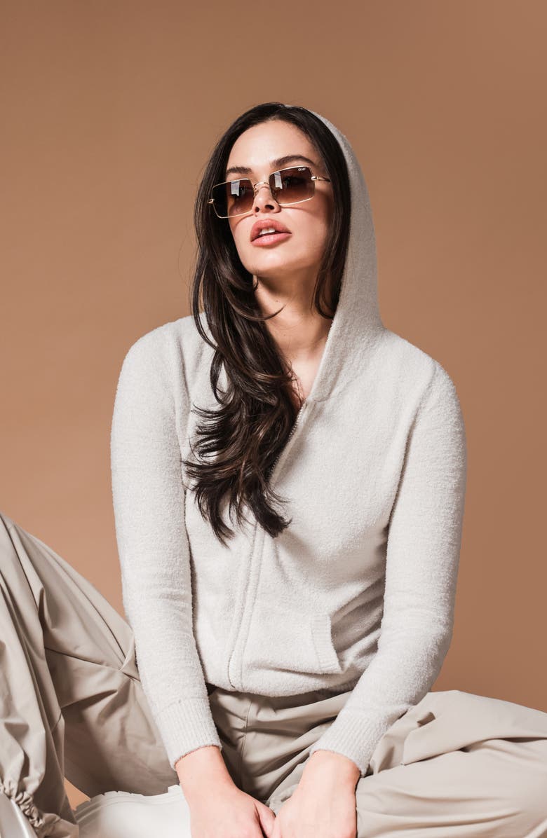 Sunday Citizen Cloud Cool Zip-Up Hoodie, Alternate, color, Bone