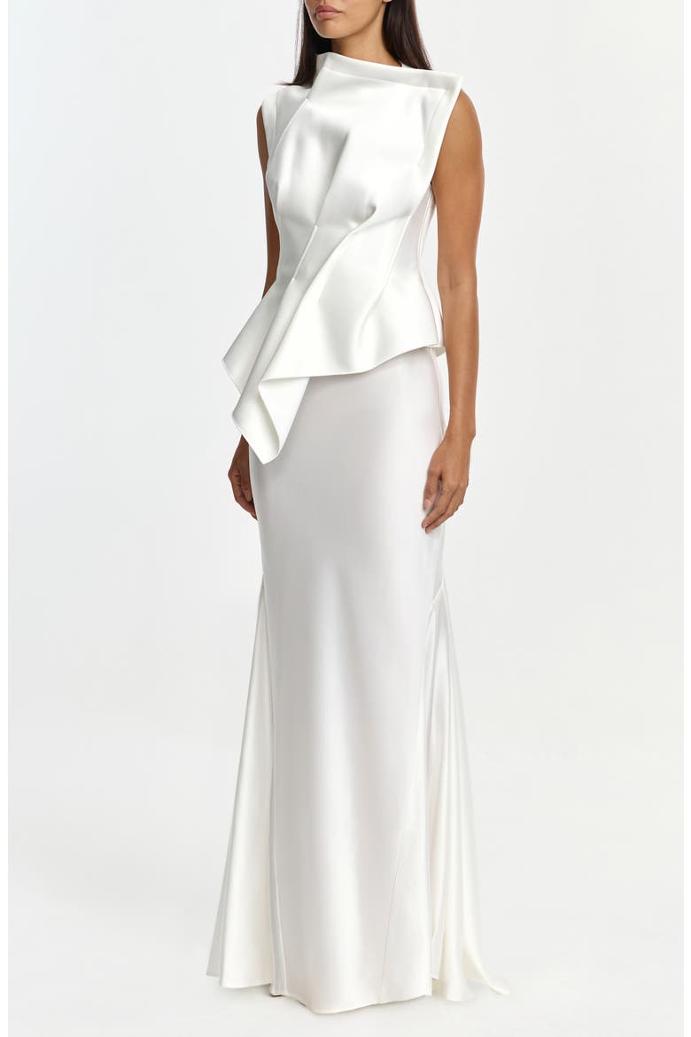 Harty Sleeveless Maxi Gown, Alternate, color, IVORY