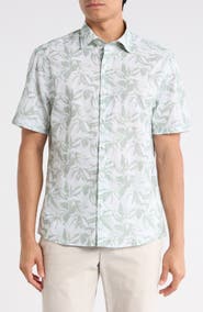 Robert Barakett Hewitt Cotton Button-Up Shirt