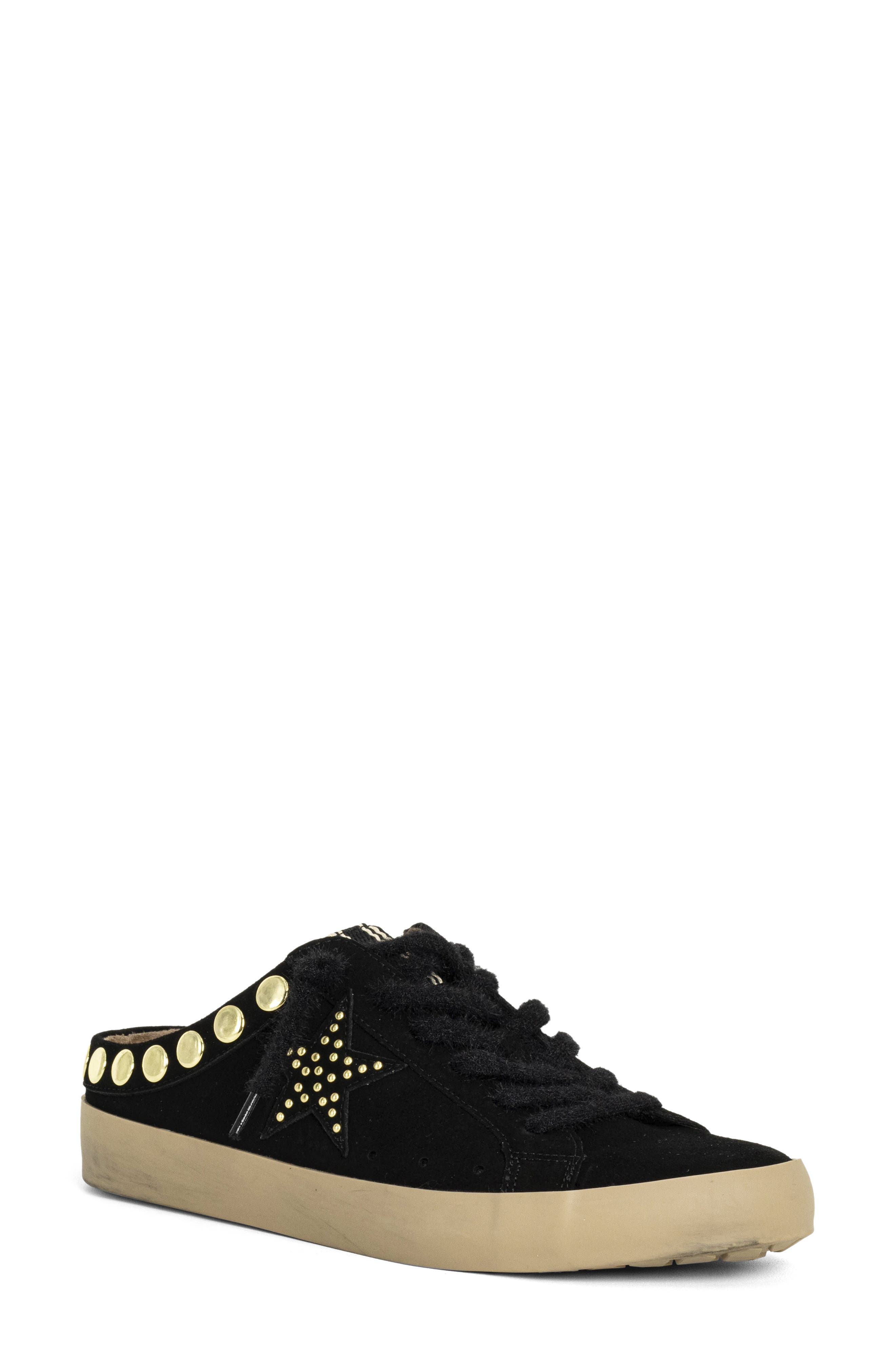 SHUSHOP Pia Studded Sneaker Mule, Main, color, 