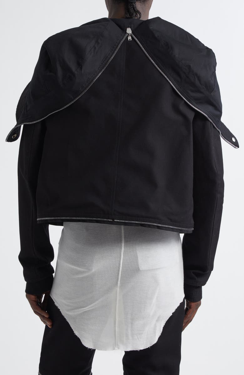 Rick Owens Giacca Headon Crop Parka, Alternate, color, 