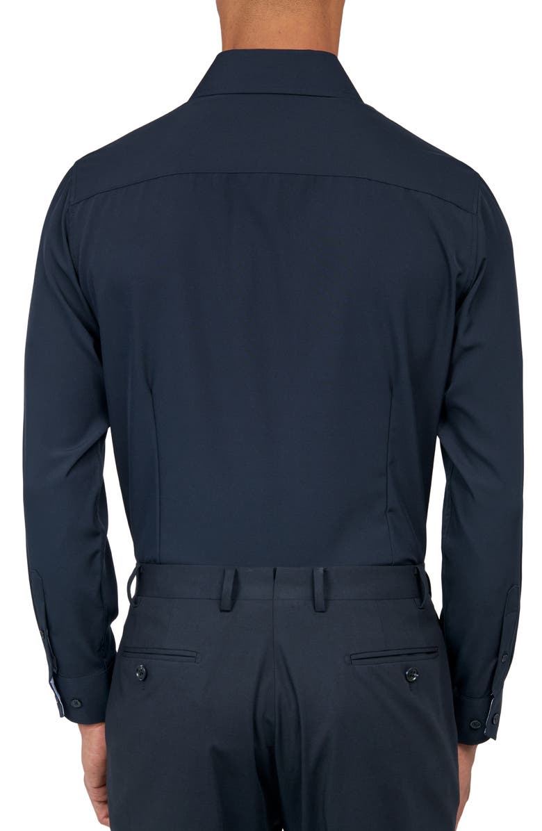 W.R.K Slim Fit Stretch Performance Dress Shirt, Alternate, color, Navy