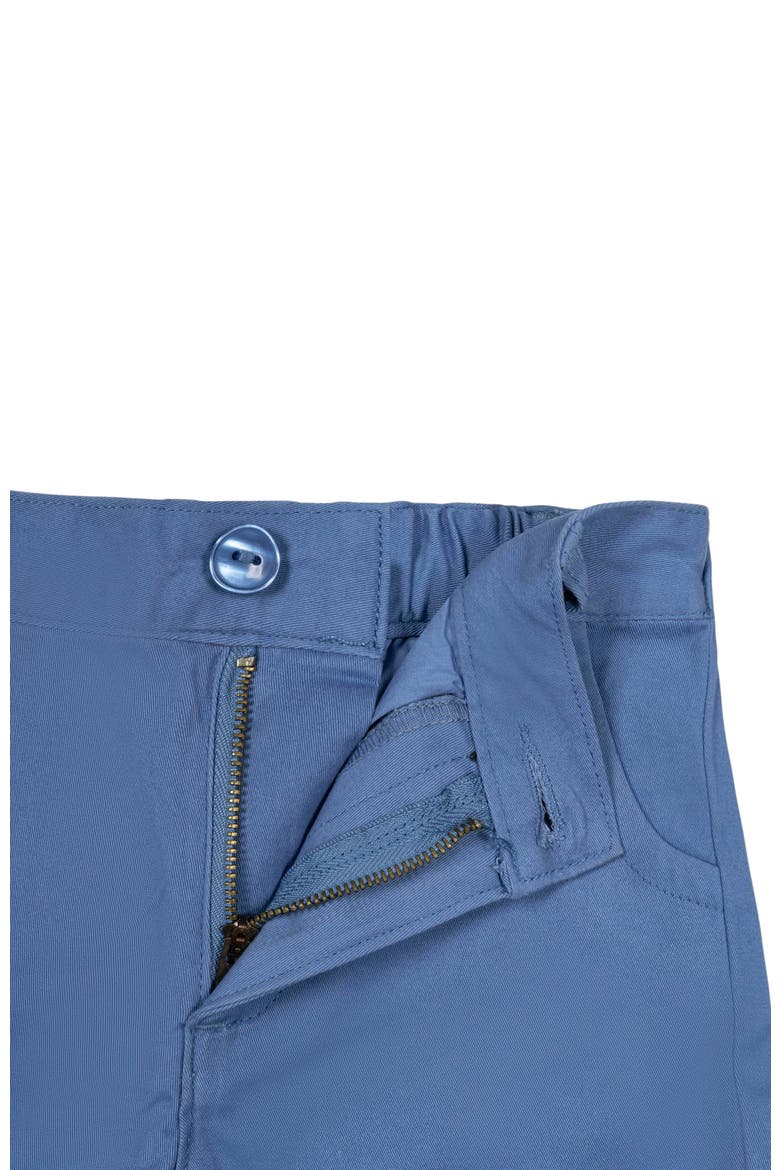 Girls' Organic Stretch Chino Short, Kids, Alternate, color, Coastal Blue