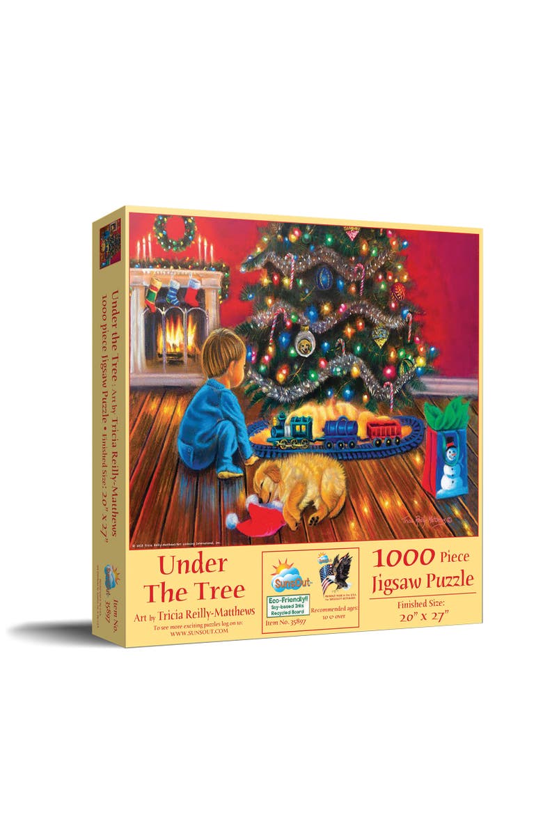 Sunsout Under the Tree 1000 piece Jigsaw Puzzle for Adults, Main, color, Multicolor