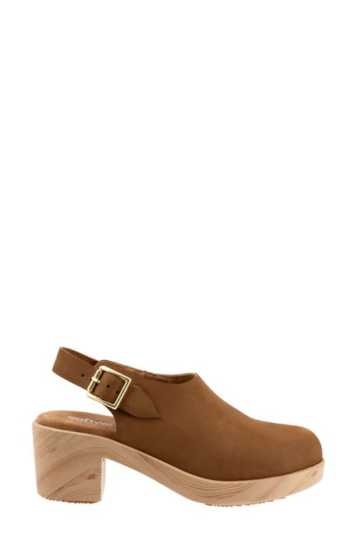 Softwalk ® Fairbanks Slingback Platform Clog In Brown