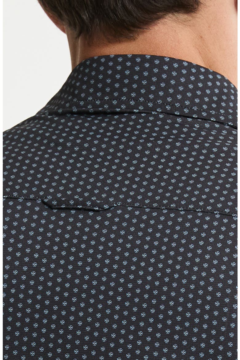 Performance Tech Button-Up Shirt, Alternate, color, BLACK GEO