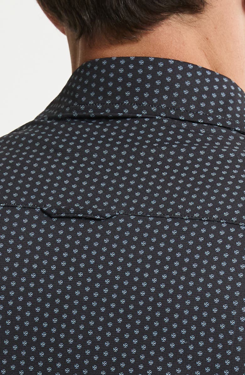 JACHS Performance Tech Button-Up Shirt, Alternate, color, Black Geo