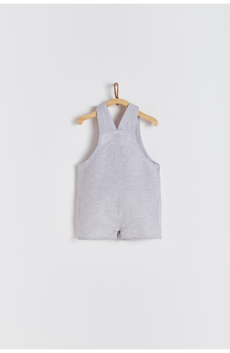 Babycottons Shortall Tim Grey Linen for Infant, Alternate, color,