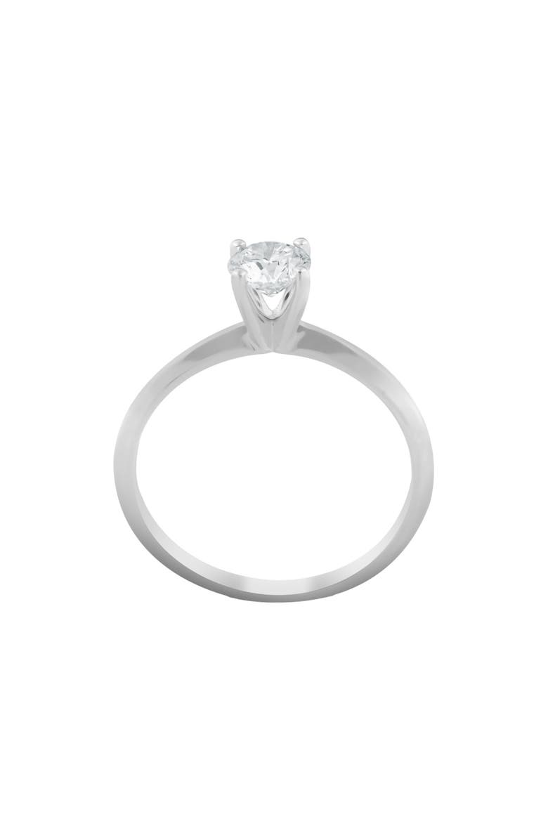 Bliss Diamond 1/3ct Round Solitaire Diamond Engagement Ring 14K Gold, Alternate, color, 