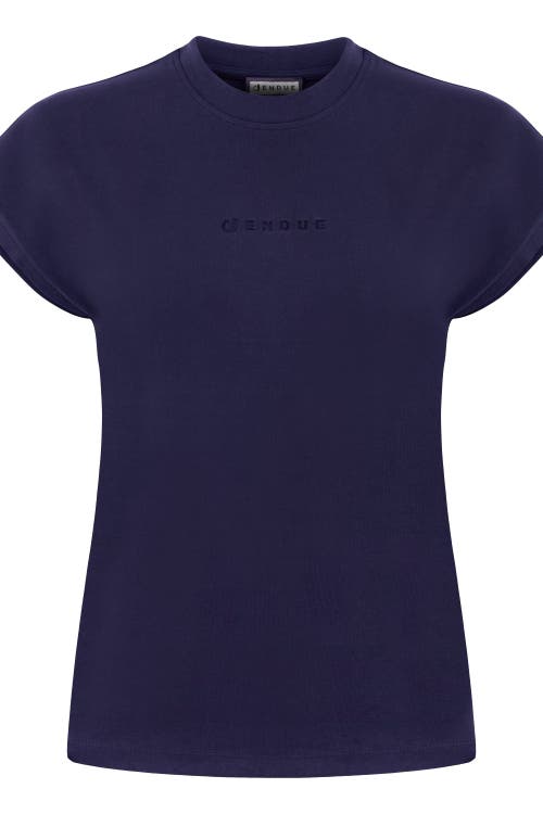 Jendue Oversized Basic T-shirt In Purple