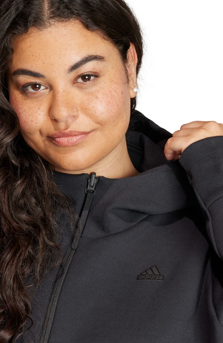 adidas Z.N.E. Loose Fit Performance Zip Hoodie, Alternate, color, 