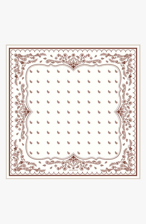 Ivory Whisper Double Sided Silk Scarf