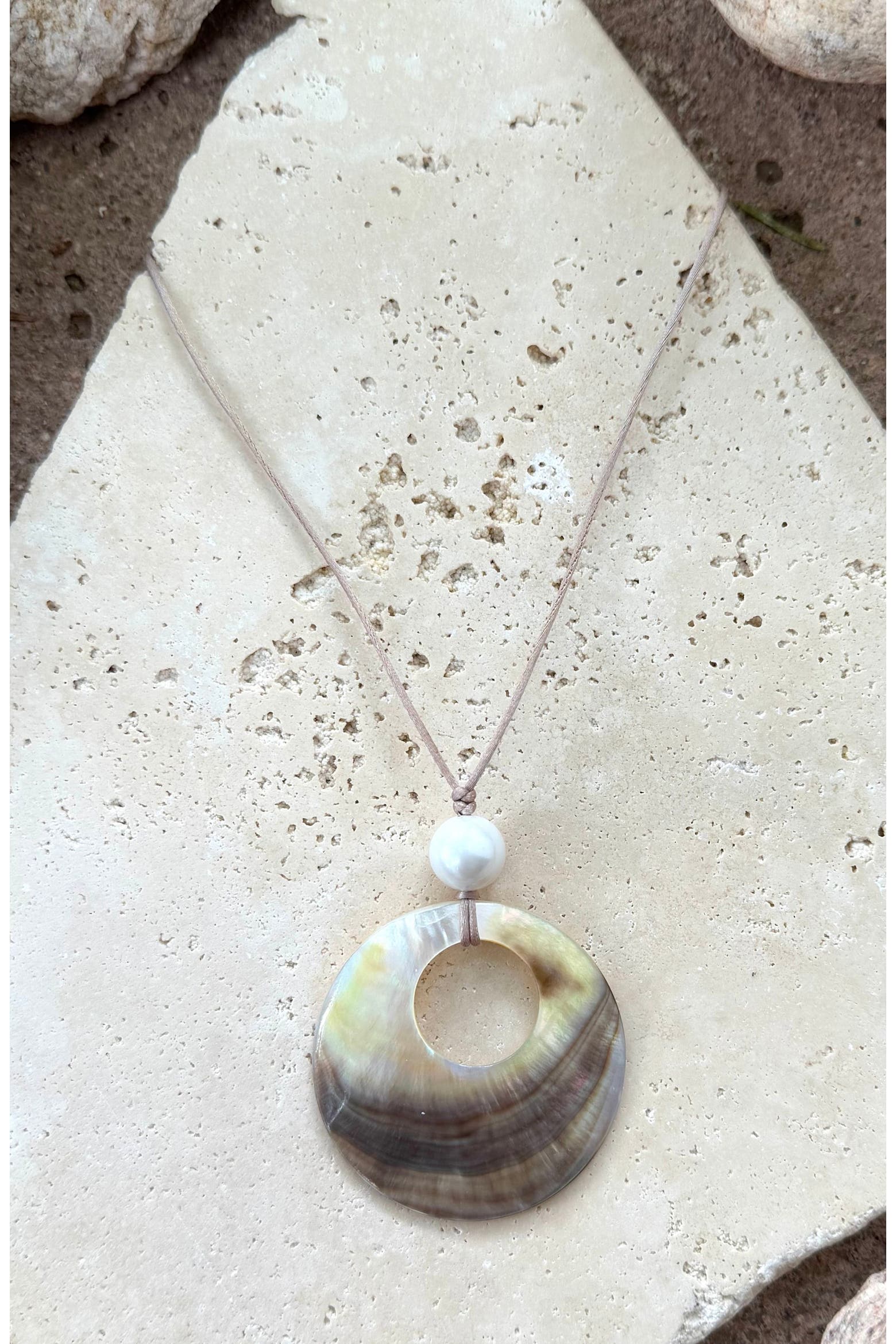 Shell & Faux Pearl Pendant Necklace (Women) | Nordstromrack