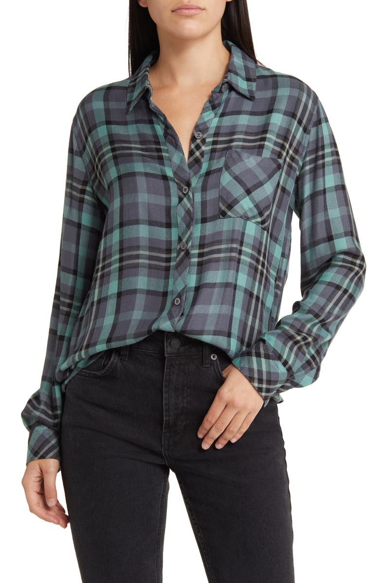 Rails Hunter Plaid Button-Up Shirt, Main, color, 