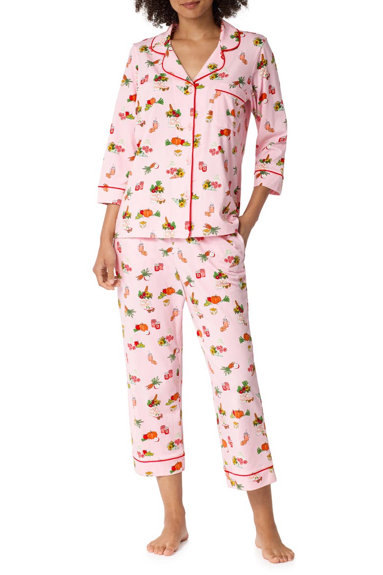 Cropped Pajamas, Main, color, FARM FRESH