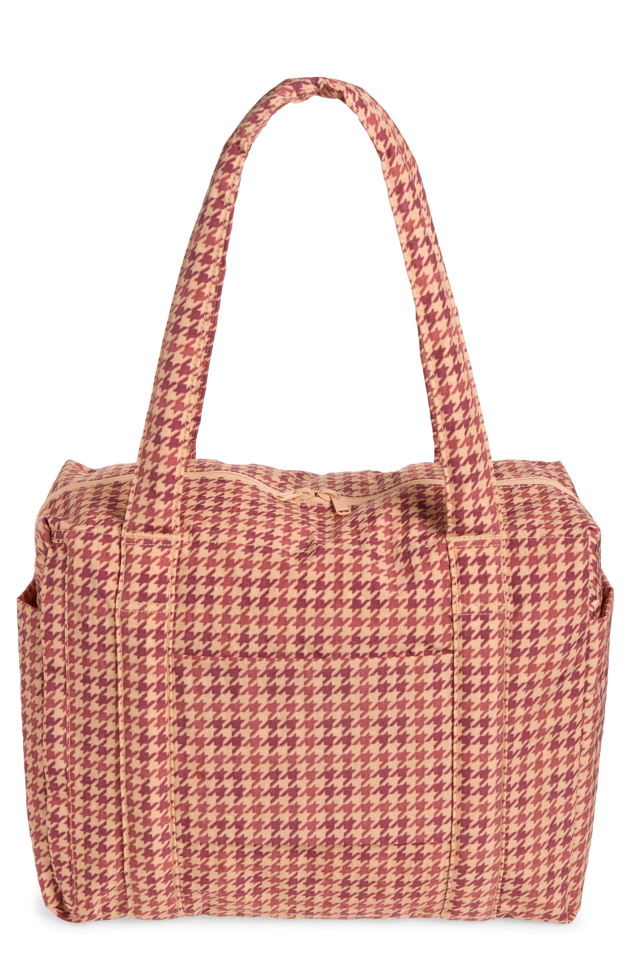 Small Cloud Carry-On Bag, Main, color, TAN HOUNDTOOTH