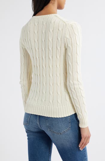 Julianna Cotton Cable Sweater