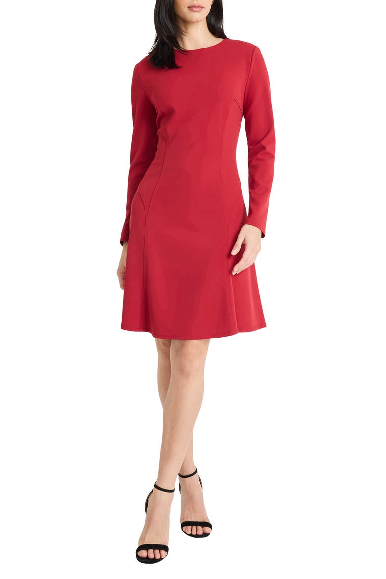 Long Sleeve Dress, Main, color, RED