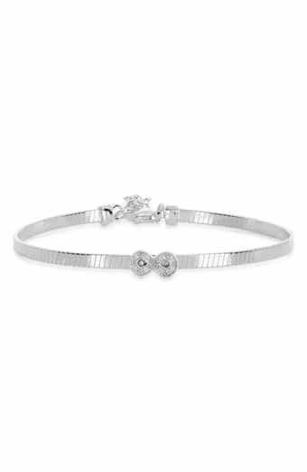 MESHMERISE Diamond Infinity Bangle Bracelet