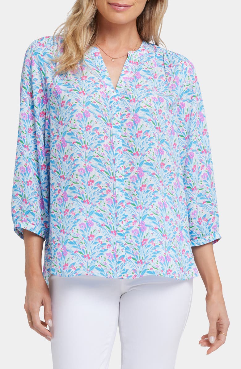 NYDJ Pintuck Top, Main, color, Serafia