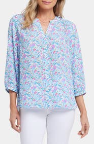 NYDJ Pintuck Top