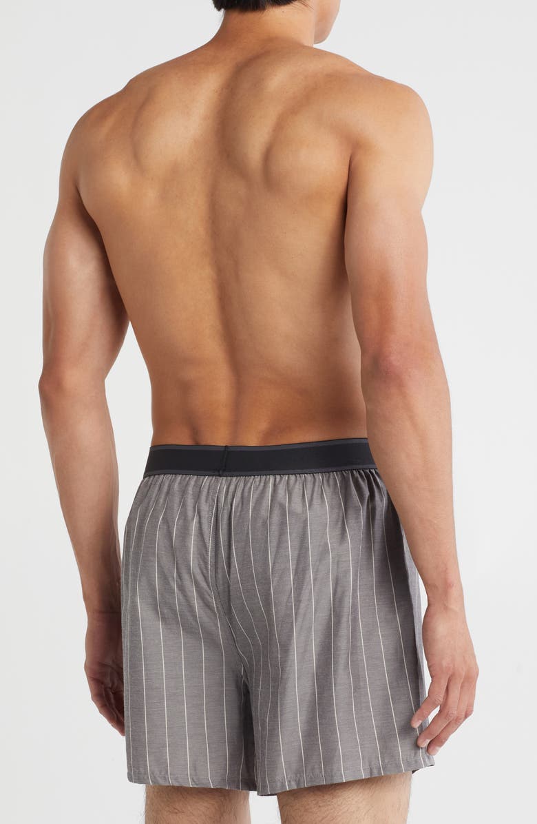 NORDSTROM RACK Assorted 3-Pack Modern Fit Woven Boxers, Alternate, color, Grey Ombre Plaid Multi