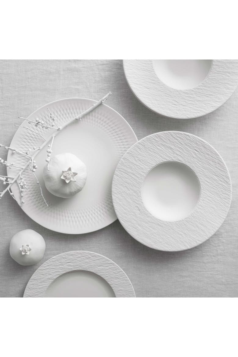 Manufacture Rock Blanc 6 Piece Dinnerware Set for 2, Alternate, color, WHITE