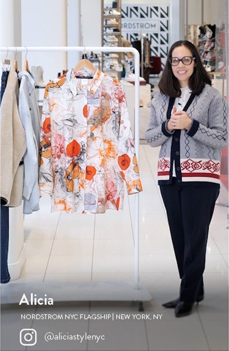 Saggio Floral Button-Up Shirt, sales video thumbnail