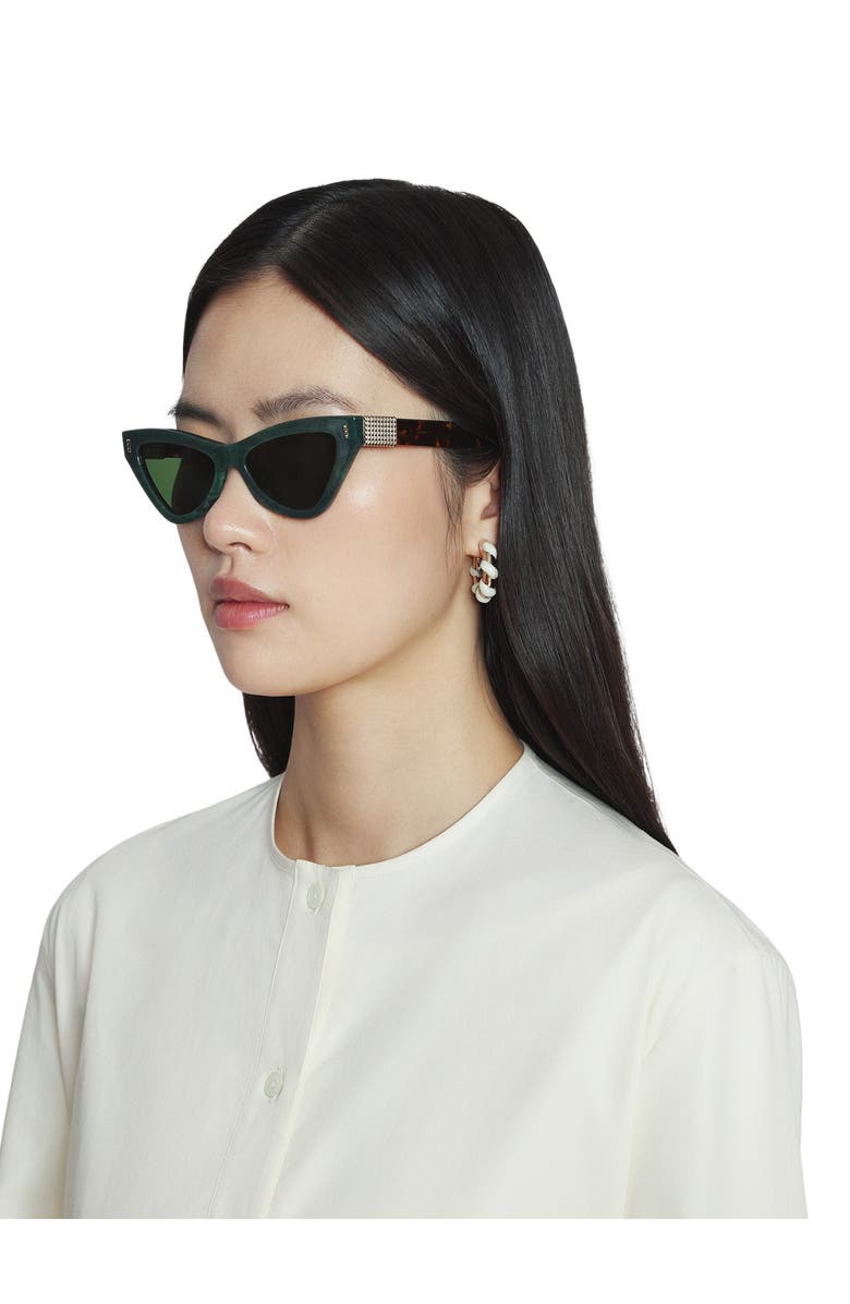 Lanvin Lunettes De Soleil Concerto, Alternate, color, Green-Brown