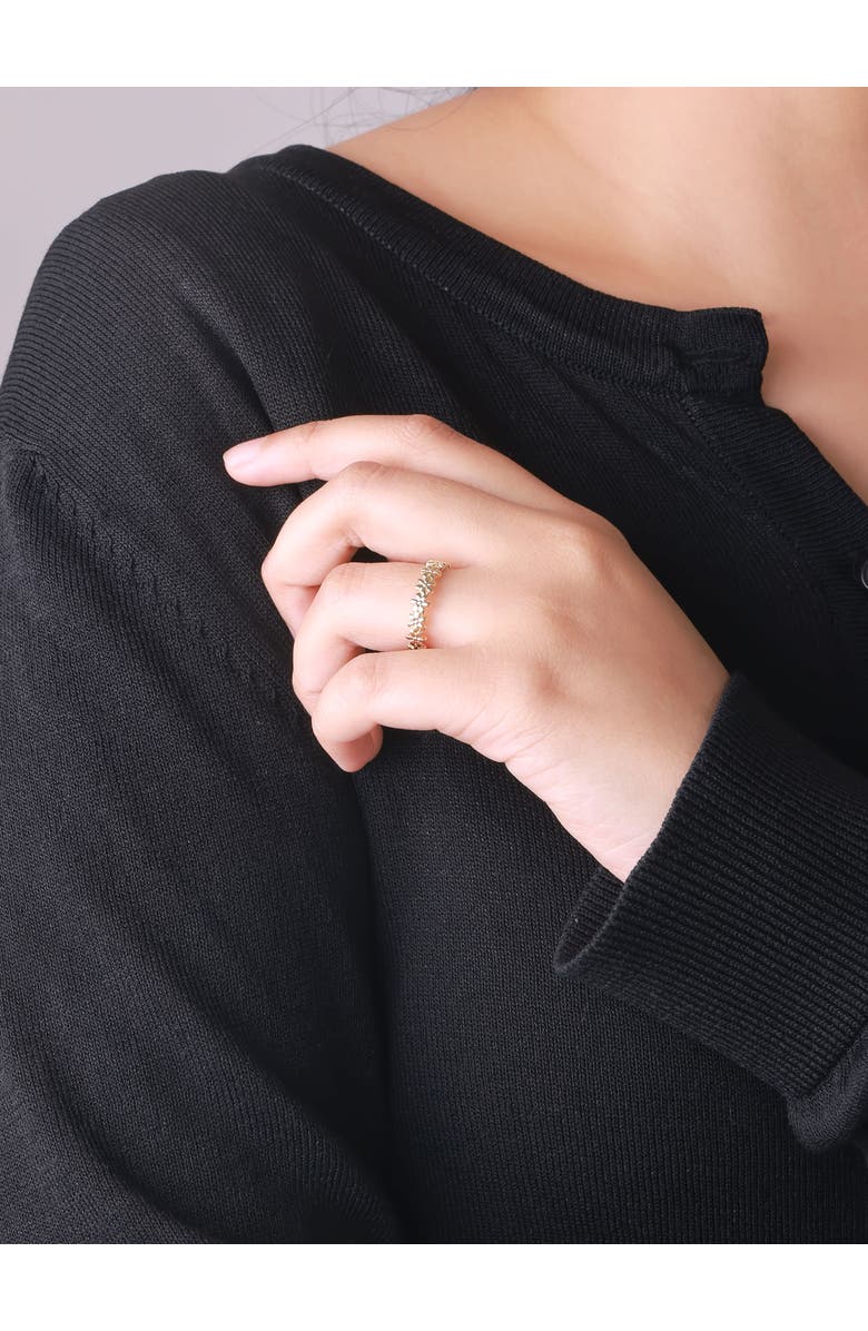 DEVATA Daisy Flower Ring in 14K Gold, Alternate, color, Yellow Gold