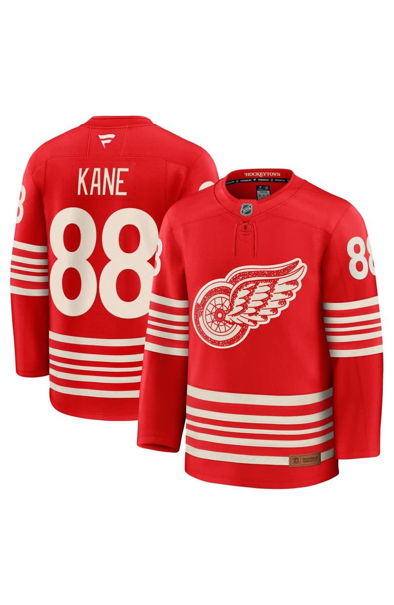 FANATICS Men's Fanatics Patrick Kane Red Detroit Red Wings Centennial Premium Player Jersey, Main, color, Red