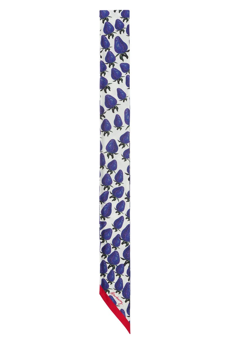 Reversible Print Silk Scarf, Alternate, color, KNIGHT