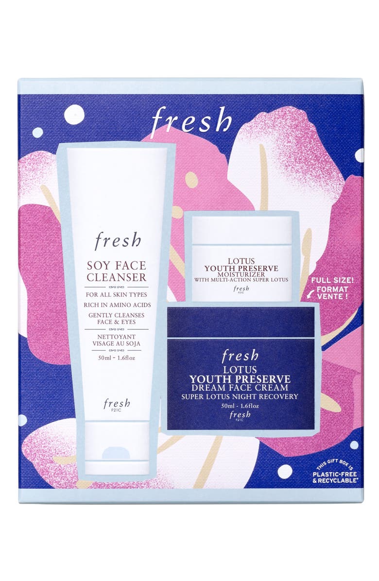 Fresh<sup>®</sup> Lotus Day & Night Skin Care Set USD $90 Value, Alternate, color, 