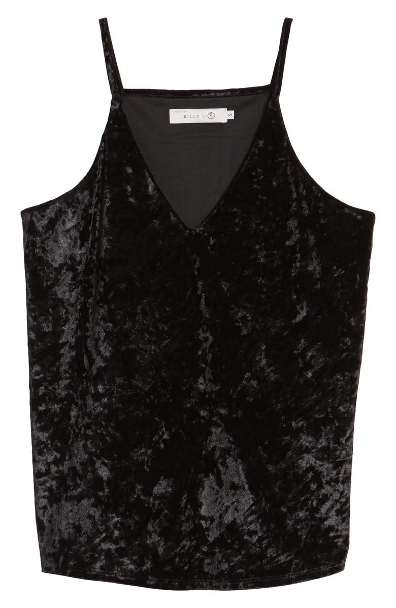 Billy T Crushed Velvet Camisole, Alternate, color,